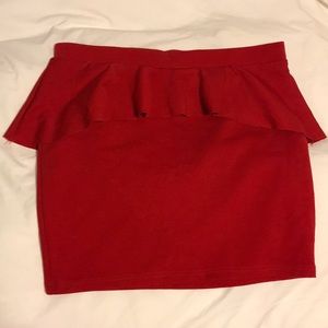 Red sexy skirt
